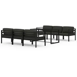 vidaXL Garten-Lounge-Set 7-tlg. Aluminium anthrazit