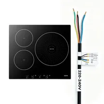 Vevor Induktionskochfeld 6200 W 3 Zonen