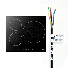 Vevor Induktionskochfeld 6200 W 3 Zonen
