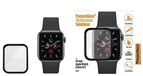 PanzerGlass Original - Bildschirmschutz für Smartwatch - Glas - Rahmenfarbe schwarz - für Apple Watch (42 mm, 44 mm)