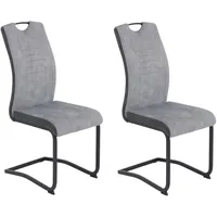 Hela Freischwinger "RIGA", grau (hellgrau, anthrazit, schwarz, schwarz), B:44cm