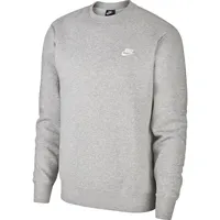 Nike Sportswear Club Fleece Crew Sweatshirt Herren dk grey heather/white M