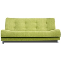 Siblo 3-Sitzer Dreisitzige Couch Vittoria mit Schlaffunktion, Bettzeugbehälter, Dreisitzer-Sofa grün