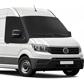 Auto Windschutzscheiben Abdeckung Ersatz für VW Crafter/Grand California 2018-2025, 600D Wasserdicht Frontscheibe Sonnenschutz Thermomatten, Blackout Anti-UV/Frost/Ice/Staub Wrap Cover