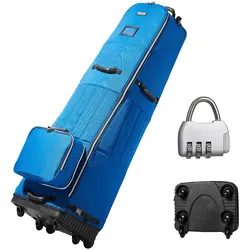 VEVOR Cartbag Golftasche Golf Tasche Rollbar Golfschläger-Reisetasche Blau