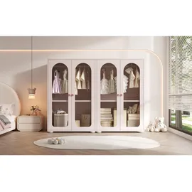 Okwish Kinderkleiderschrank 80 x 120 x 50 cm MDF lackiert rosa