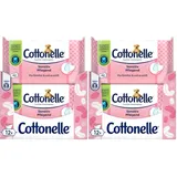 Cottonelle Feuchtes Toilettenpapier, Sensitive Pflegend - Parfümfrei, Biologisch Abbaubar, Plastikfrei, Wiederverschließbar, Vorteilspack, 12 x 42 Feuchttücher (Packung mit 2)