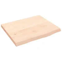 VidaXL Wandregal 60x50x(2-4) cm Massivholz Eiche Unbehandelt