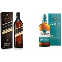 Johnnie Walker Double Black Label | 40% vol | 700ml & The Singleton 12 Jahre | Single Malt Scotch Whisky | mit Geschenkverpackung | Preisgekrönter, aromatischer Bestseller | 43% vol | 700ml