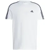 Herren Essentials 3-Stripes Tee White/Black M Tall