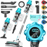 Kesser Akku Staubsauger Weiß / Blau mit STS34 Motor
