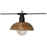 STAR Lichterkette Rattan 350 cm 6-flammig braun