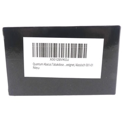 Quantum Abacus Tabakdose 001-01 mit Papierhalter aus Metall Dose Box Case kla...