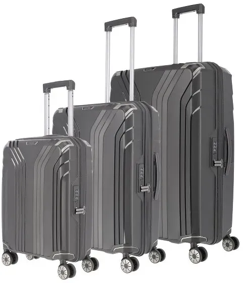 Travelite Elvaa 4-Rollen Kofferset 3tlg.  grau