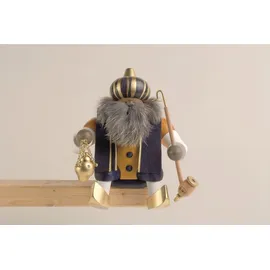 KWO Kunstgewerbe-Werkstätten Olbernhau GmbH Räuchermann Kantenhocker Melchior 18 cm mehrfarbig