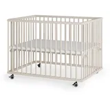 Sämann – make a difference. Laufgitter, Sand, Holz, Echtholz,Buche, 100x74x75 cm, Babymöbel, Laufstall Baby