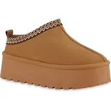 VAN HILL Pantoffeln Hellbraun 39