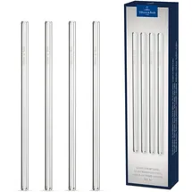 Villeroy & Boch - Purismo Bar, Glas-Trinkhalm lang, Set 4-tlg., 20cm, Kristallglas