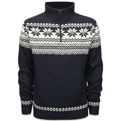 Brandit Troyer Norweger Pullover, weiss-blau, Größe S für Männer