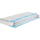 Frankenstolz FAN Gel-Taschenfederkernmatratze, Weiß, H2,