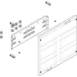 ABN MF23322 Prisma XS-Modul flach BxH:500x450mm Montage-Traverse max 2x NH2-Trenner
