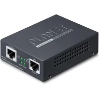 Planet 1-Port 10/100TX Ethernet over Netzwerksender & -empfänger Schwarz