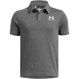 Under Armour Icon Poloshirt Jungen 025 castlerock light heather/white S 127-137 cm