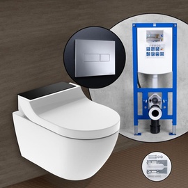 GEBERIT AquaClean Tuma Comfort Komplett-SET Dusch-WC mit neeos Vorwandelement,, 146290SJ1+16603CR#SET,