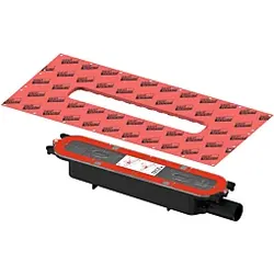 TECE drainprofile Ablauf 673001 DN 40, Auslauf seitlich, flach