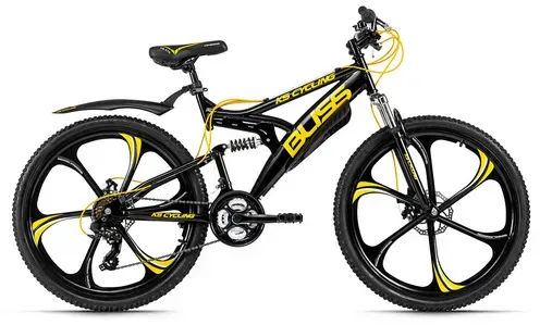 Mountainbike »Bliss«, 21 Gänge, Reifengröße: 26", schwarz/gelb - schwarz | gelb