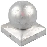 Holmwerk Pfostenkappe Verzinkt 121mm Kugel Abdeckkappe Für Pfosten 12x12cm