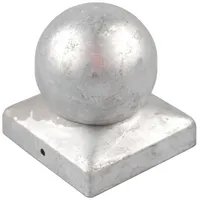 Holmwerk Pfostenkappe Verzinkt 121mm Kugel Abdeckkappe Für Pfosten 12x12cm