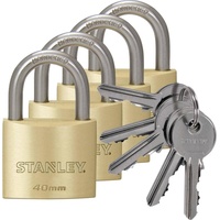 Stanley S742-038 Vorhängeschloss 40mm gleichschließend Schlüsselschloss