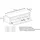 Vladon Valencia Lowboard 155 x 46 x 40 cm Grau/Weiß Hochglanz MDF/Spanplatte