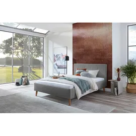 Boxxx Polsterbett, Grau, Textil, Eukalyptusholz, 140x200 cm, Reach, in verschiedenen Größen erhältlich, Schlafzimmer, Betten, Polsterbetten