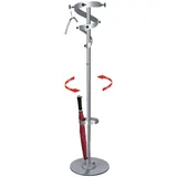 Kerkmann Kleiderständer Ohio 30605114 silber Metall 10 Haken 40,0 x 180,0 cm