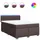 vidaXL Boxspringbett 140 x 200 cm Dunkelbraun