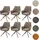 MCW Esszimmerstuhl MCW-G67 Chenille braun 6er Set