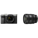 Sony Alpha 7C II | Spiegellose Vollformatkamera mit SEL2860 & SEL2450G (33 MP, Echtzeit-Autofokus, 10 BPS, 4K Video, neigbarer LCD-Touchscreen) Silber/schwarz