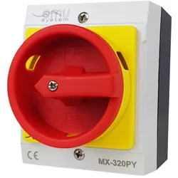 Hauptschalter 20A Reparaturschalter MX-320PY Gehäuse Lasttrennschalter XBS