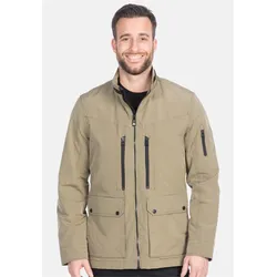 Outdoorjacke NEW CANADIAN "shape memory", Herren, Gr. 48, grün, 100% Polyester, unifarben, casual, normal, Langarm, Jacken, mit praktischer Armtasche