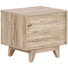 Beliani Nachtschrank Spencer 50 x 46 x 50 cm Schwarz