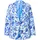 Ulla Popken Blazer royalblau | hellblau / weiß 46