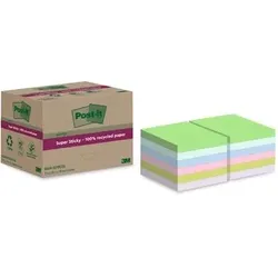 Post-it Haftnotiz Super Sticky Recycling 654 RSS12COL fb 12 St.