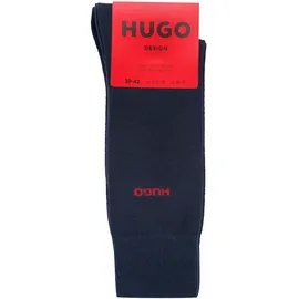Hugo Herren Socken, mit Label-Detail im 2er-Pack, Dunkelblau, 43-46