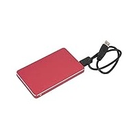 Dilwe Tragbare Mobile SSD, externes USB 3.0-Solid-State-Laufwerk, rauscharme Festplatte, rote Solid-State-Festplatte für 98SE/ME/2000/XP/Vista/WIN7/WIN8(250 GB)