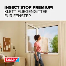 Tesa Fliegengitter Insect Stop Comfort 100 x 100 cm Weiß