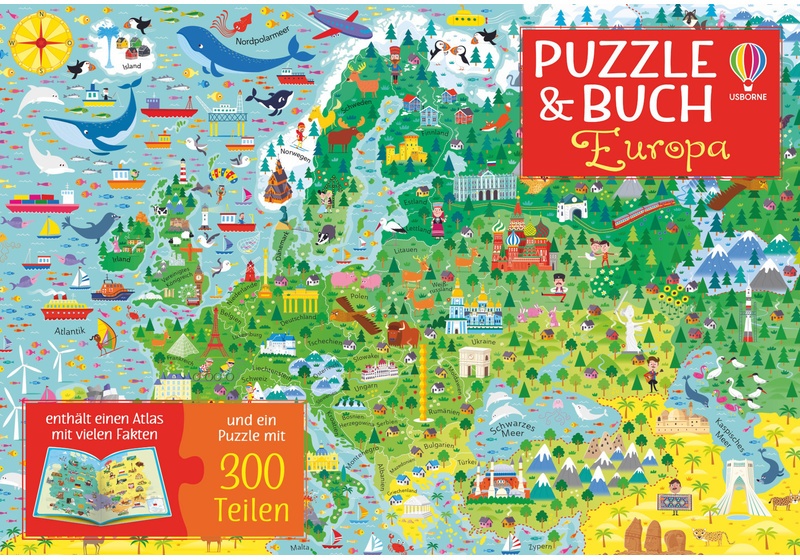 Puzzle-und-Buch-Reihe - Puzzle & Buch: Europa