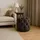 deluke Sitzhocker BADOR Samt 42 x 46 x 42 cm Dunkelbraun