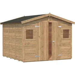 Gerätehaus PALMAKO "Dan", braun (hellbraun), Holz, Gerätehäuser, hellbraun